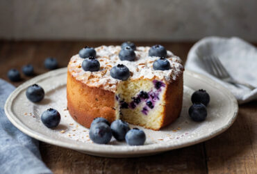 Fluffy Blueberry Greek Yogurt Cake Recipe