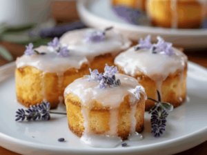 Mini Lemon Cakes With Lavender Glaze Recipe