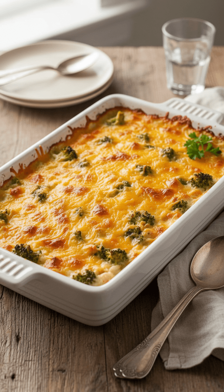 Joanna Gaines Broccoli Rice Casserole