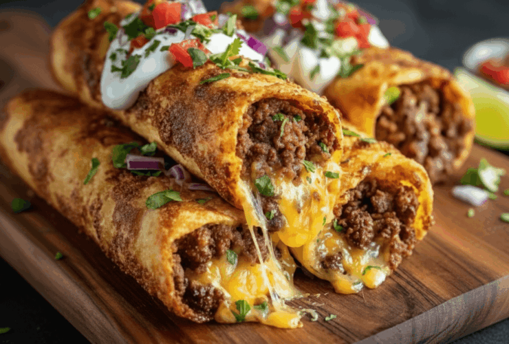 Crispy Keto Beef Taquitos Recipe