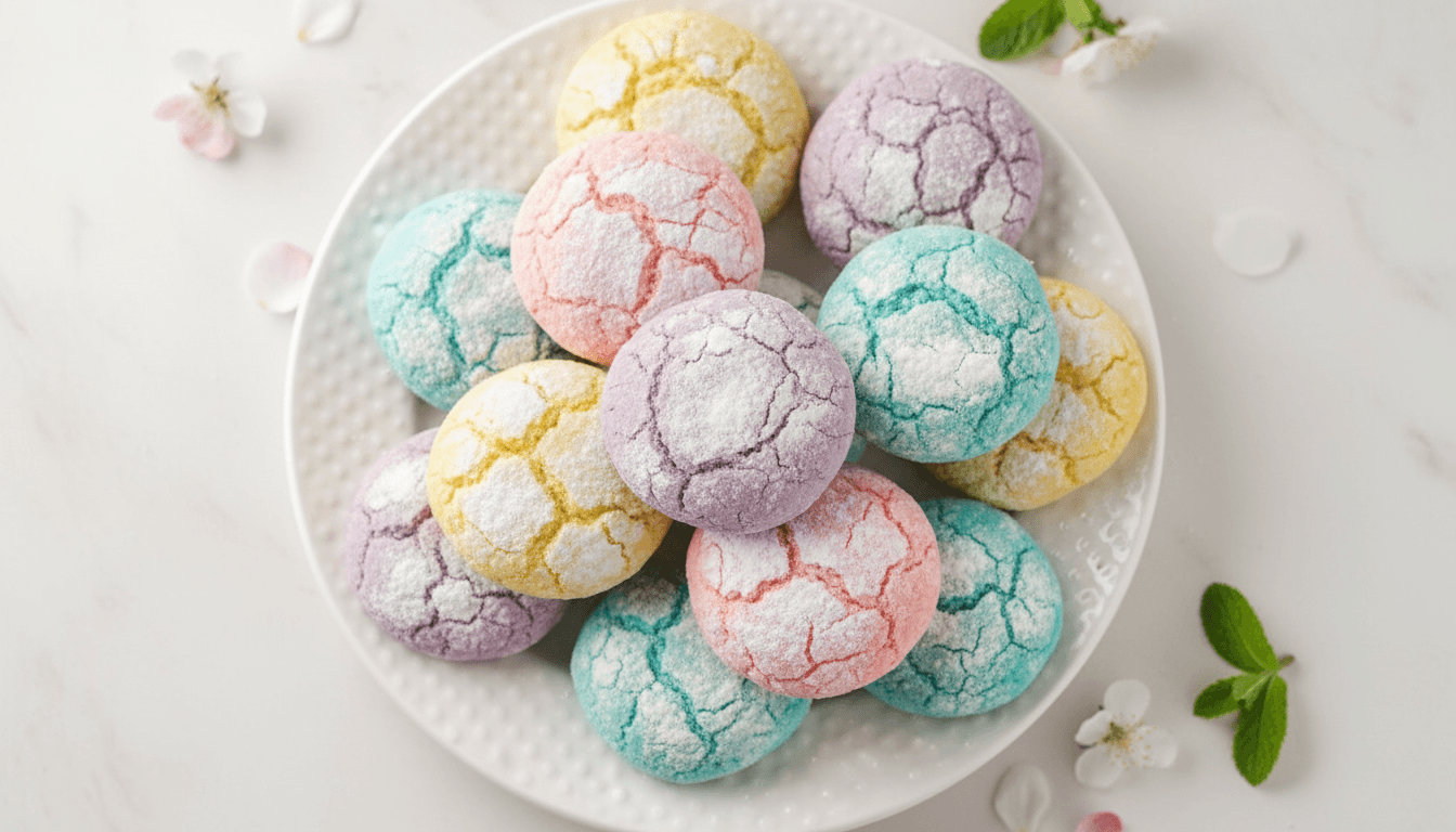 Springtime Crinkle Cookies Recipe
