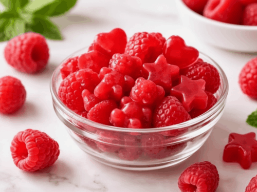 Homemade Raspberry Gummy Fruit Snacks Recipe
