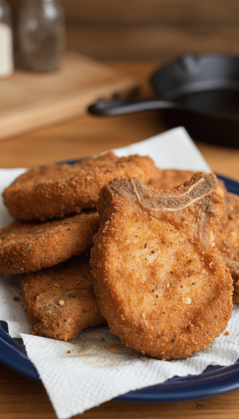 Paula Deen Fried Pork Chops