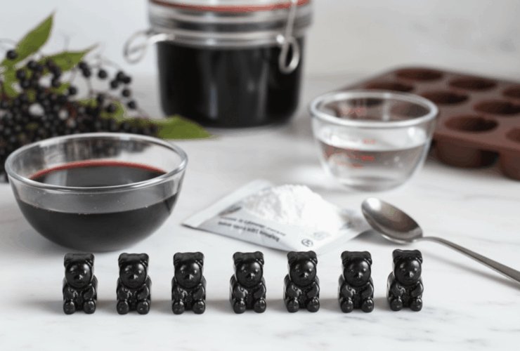 Homemade Elderberry Gummies Recipe
