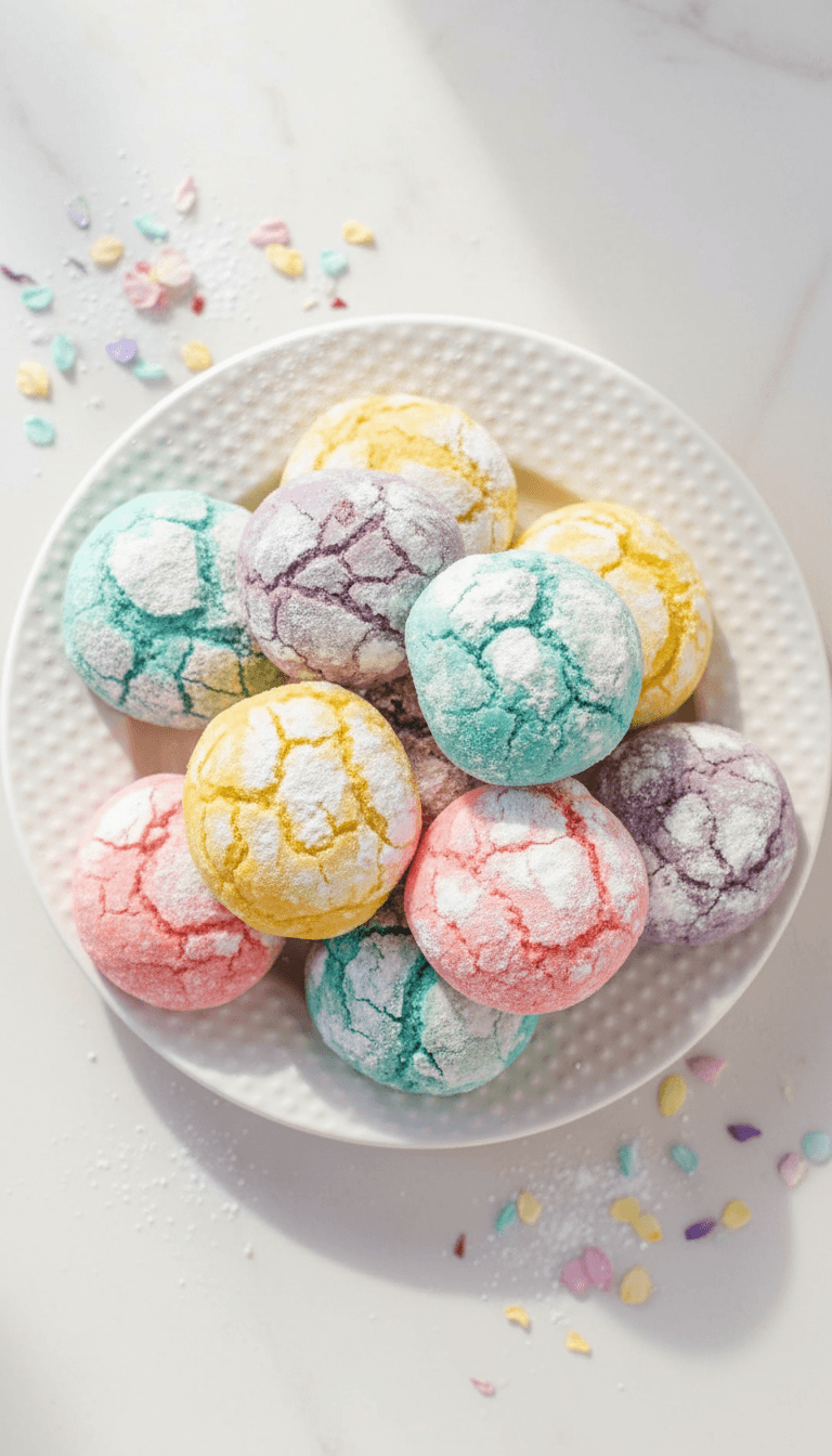 Springtime Crinkle Cookies