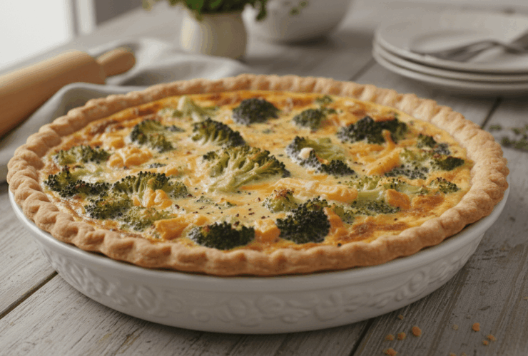 Joanna Gaines Broccoli Cheddar Quiche Recipe