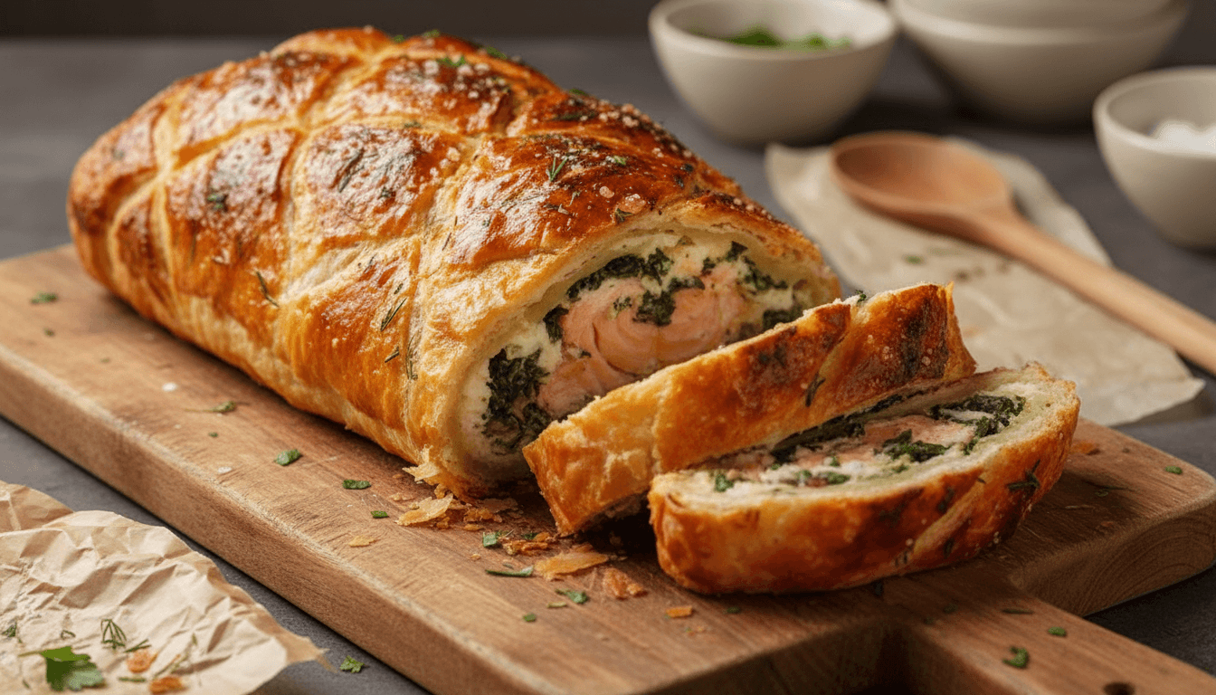 Hairy Bikers Salmon And Spinach En Croute Recipe