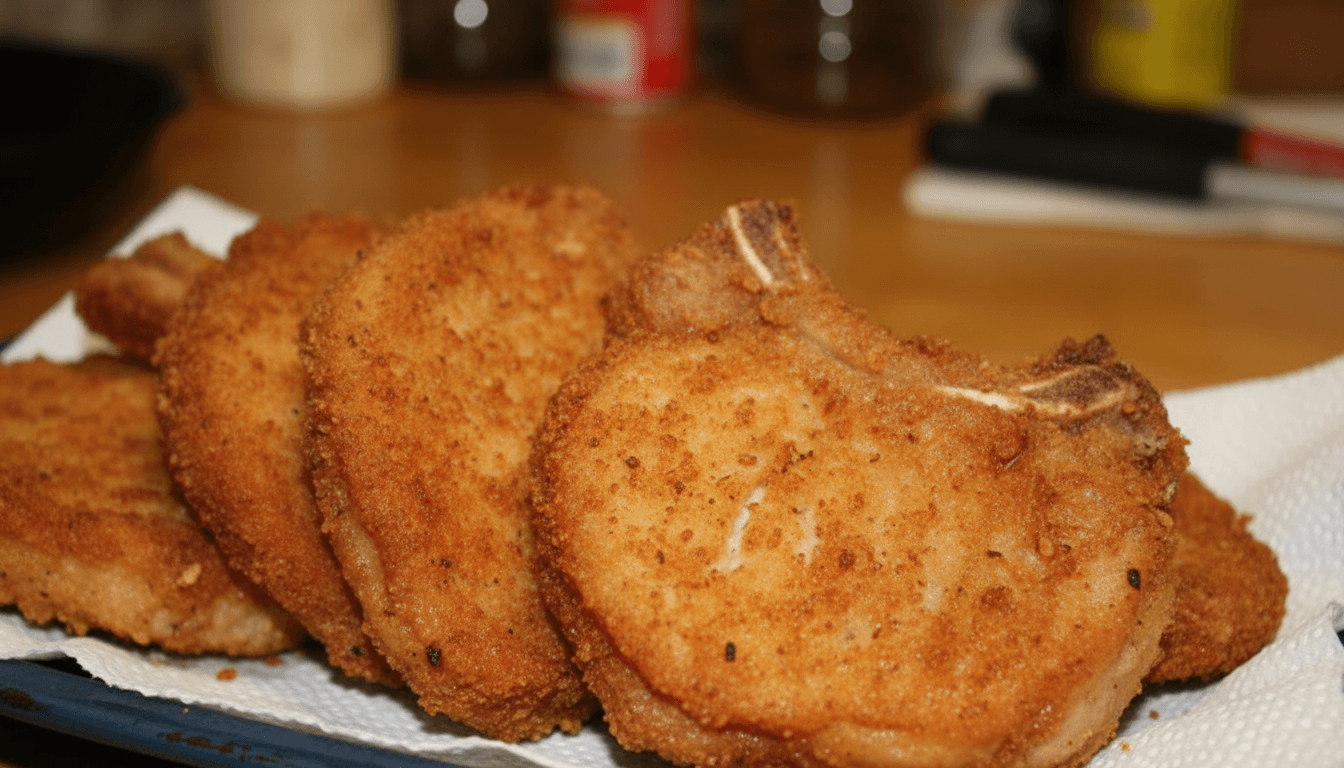 Paula Deen Fried Pork Chops Recipe