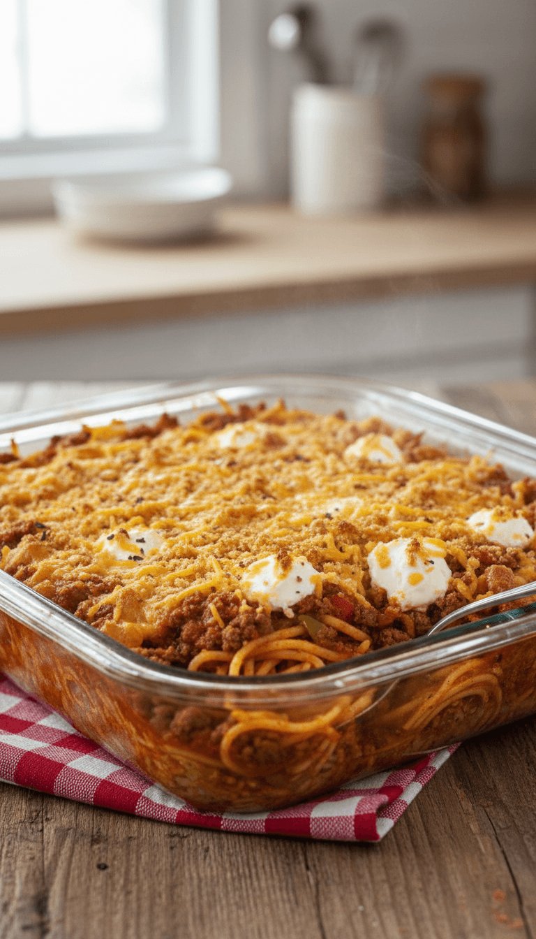Paula Deen Baked Spaghetti