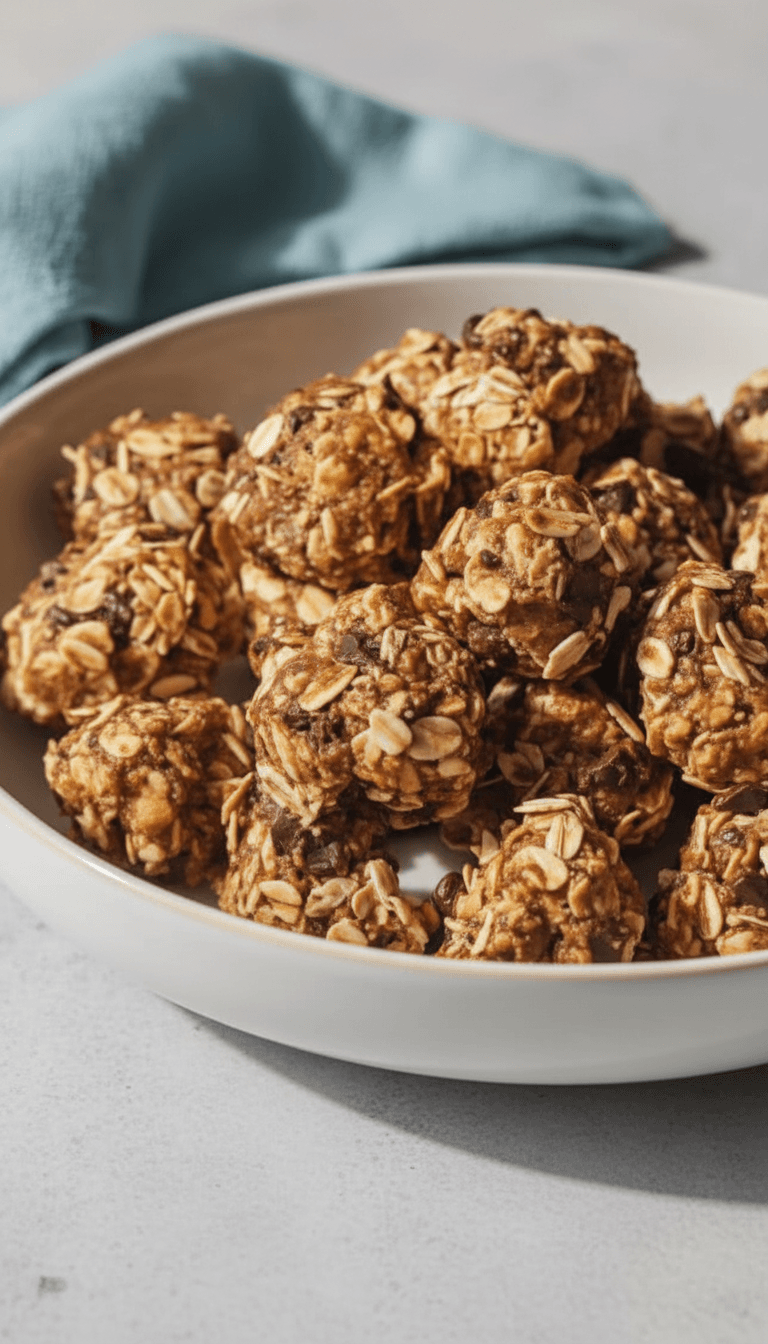 Peanut Butter Oatmeal Chocolate Chip Energy Bites