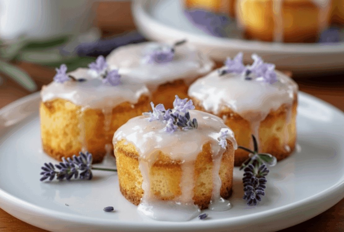 Mini Lemon Cakes With Lavender Glaze Recipe