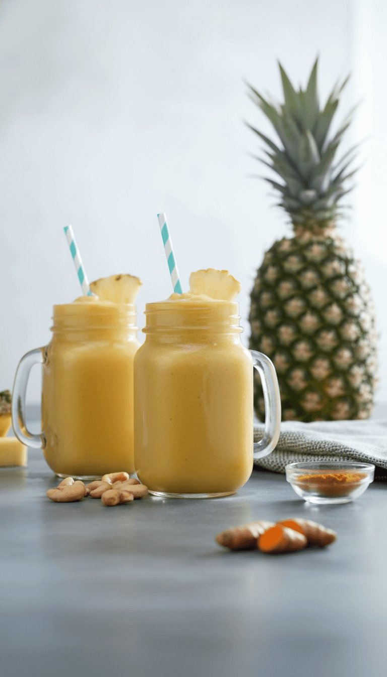 Pineapple Ginger Turmeric Smoothie