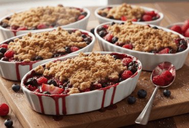 Ina Garten Tri Berry Crumbles Recipe