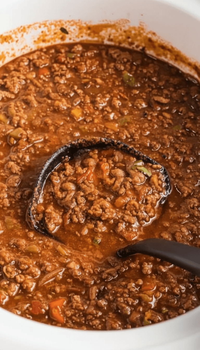 Slow Cooker No Bean Chili