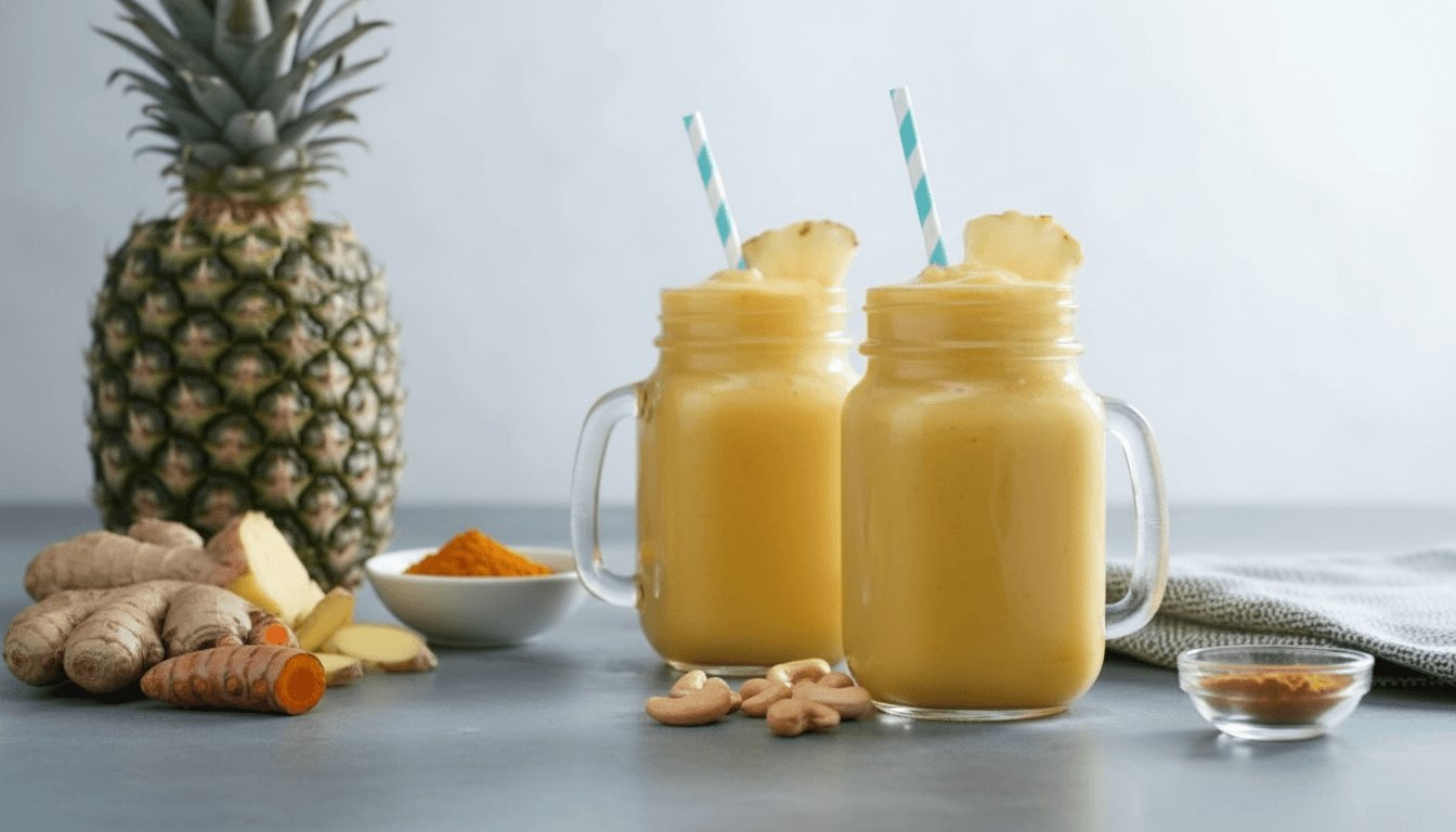 Pineapple Ginger Turmeric Smoothie Recipe