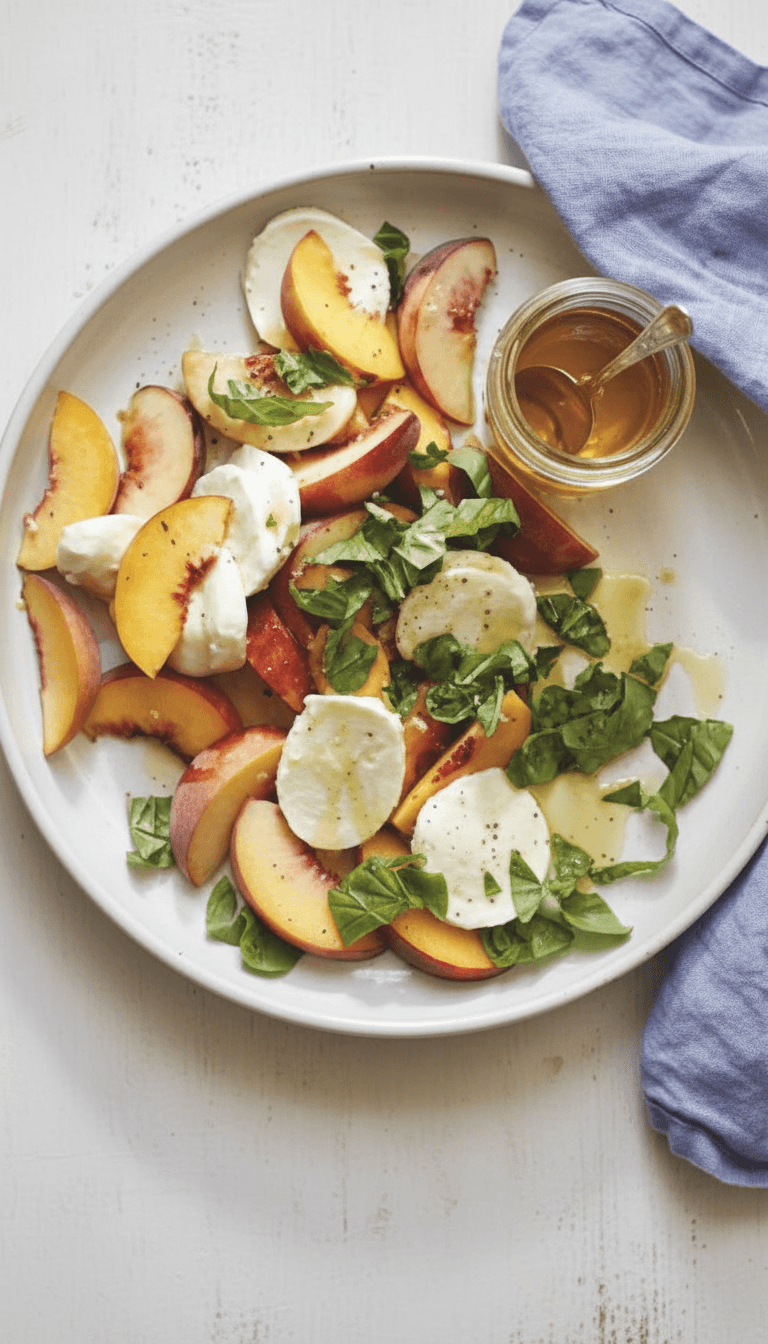 Joanna Gaines Peach Caprese Salad