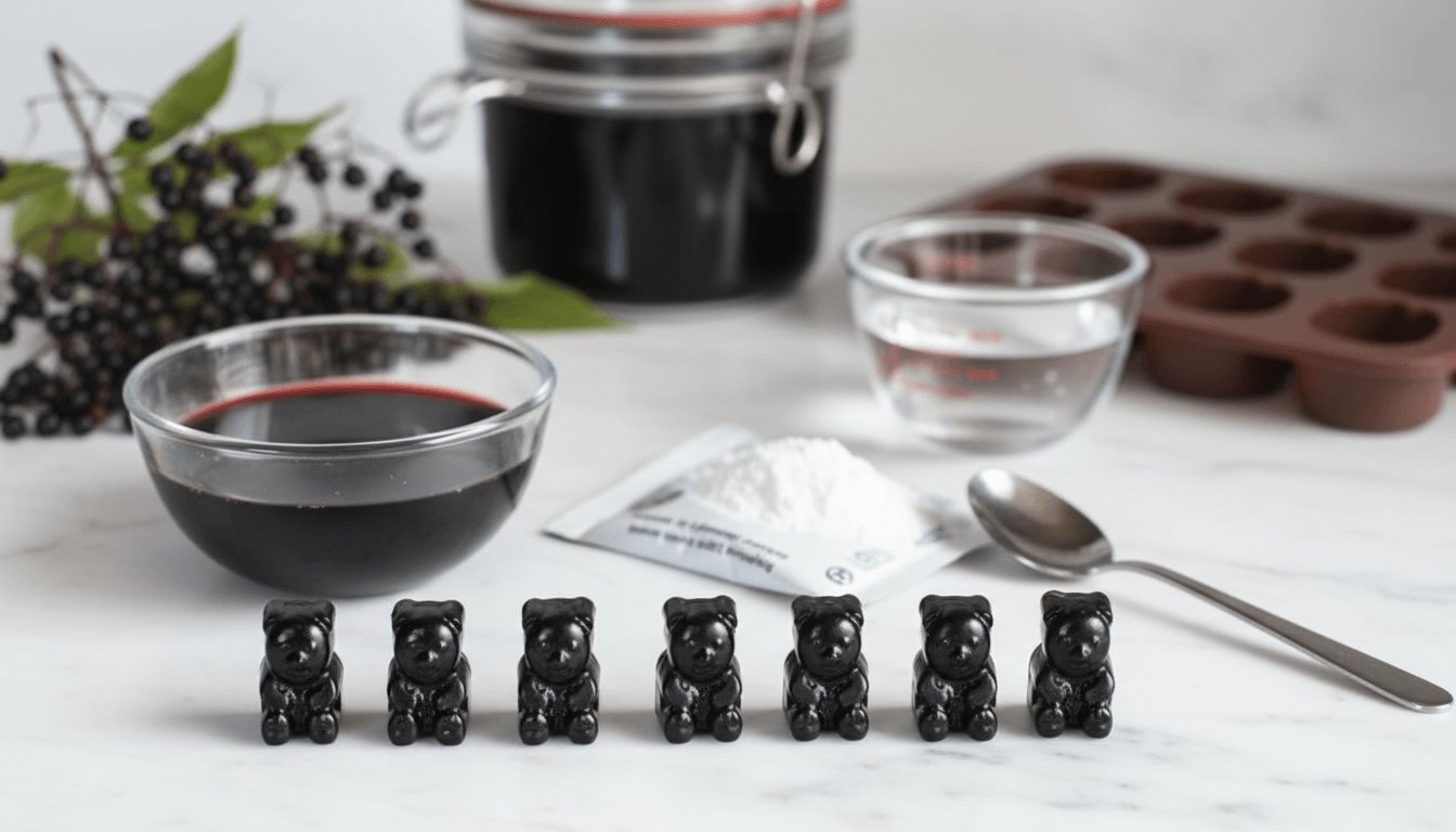 Homemade Elderberry Gummies Recipe