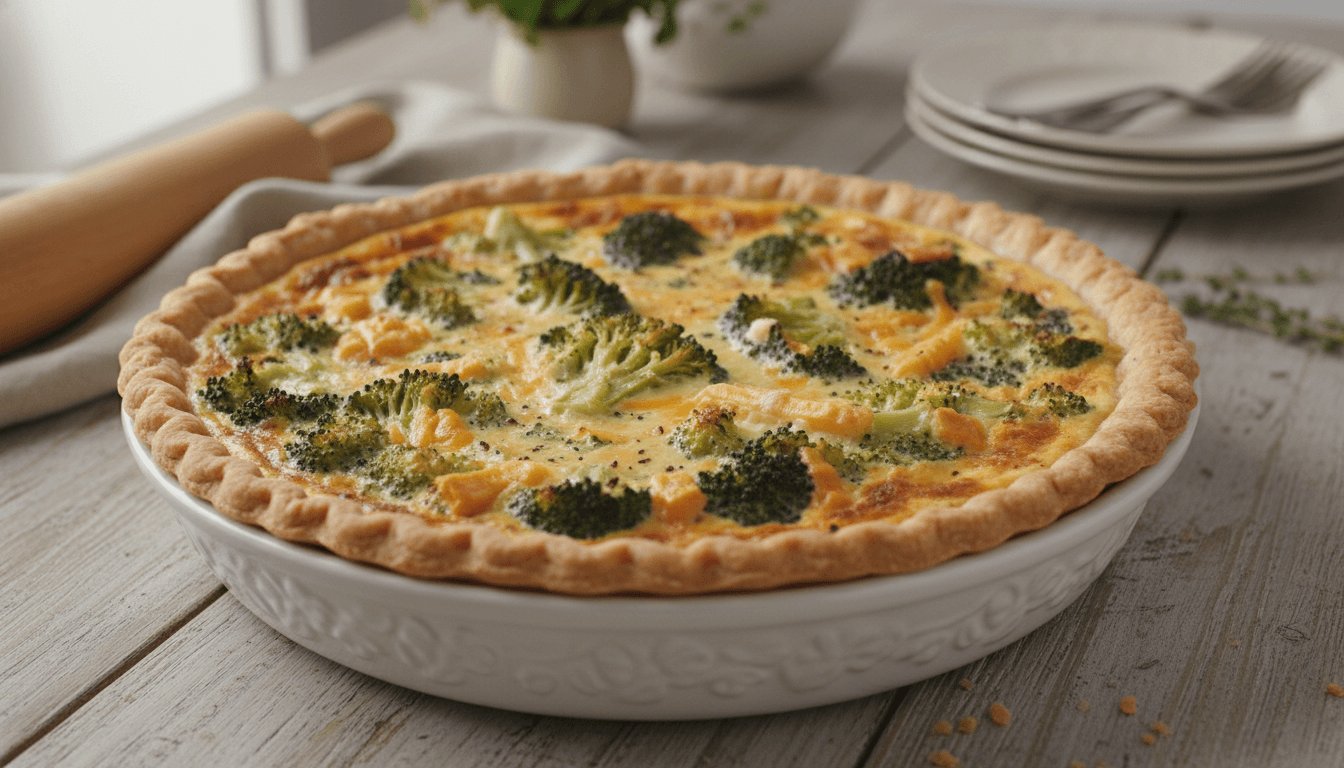 Joanna Gaines Broccoli Cheddar Quiche Recipe