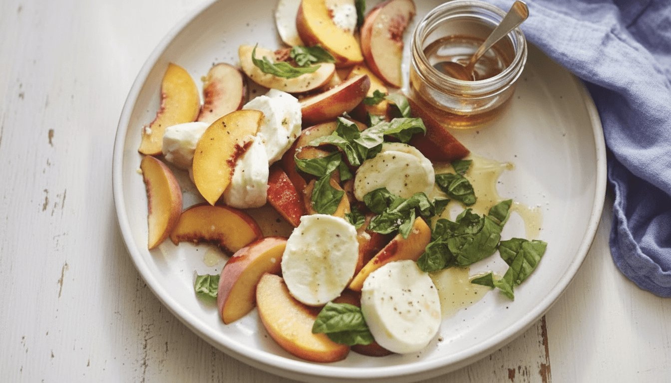 Joanna Gaines Peach Caprese Salad Recipe
