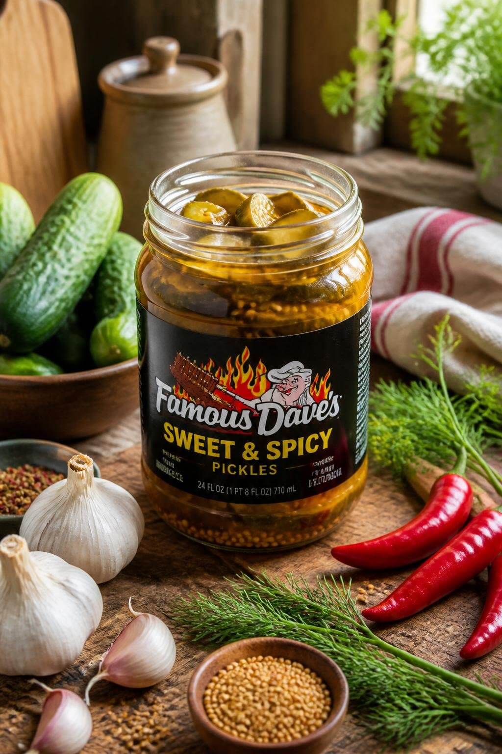 Famous Daves Sweet And Spicy Pickles