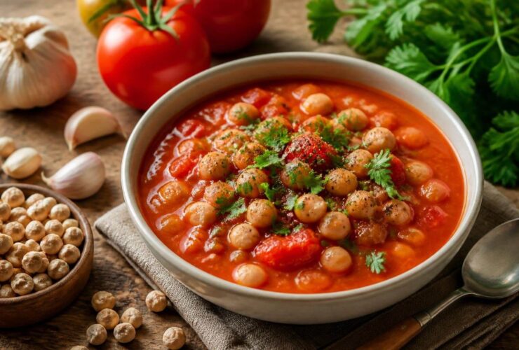 Chickpea Tomato Soup Recipe