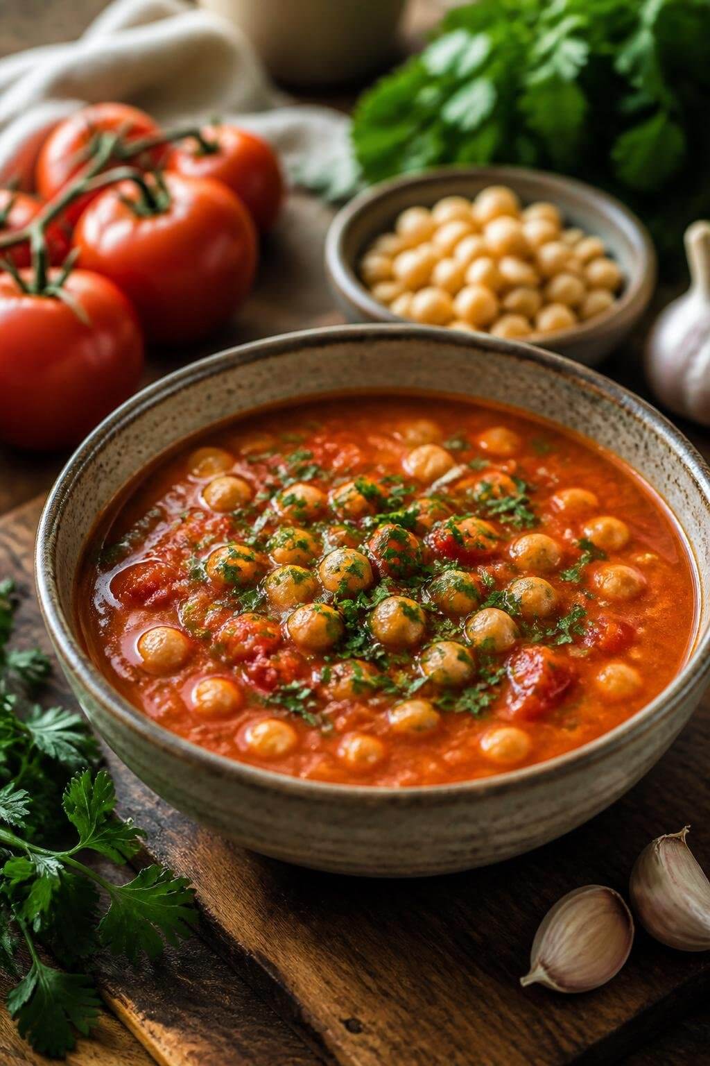 Chickpea Tomato Soup