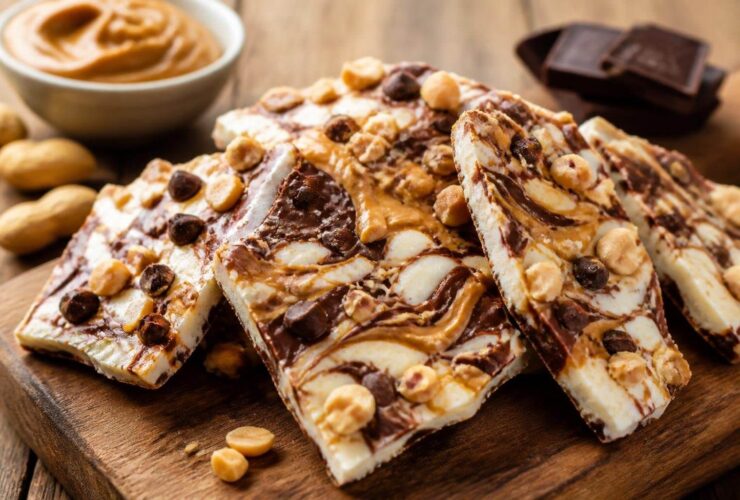 Protein Peanut Butter Chocolate Greek Yogurt Bark Recipe