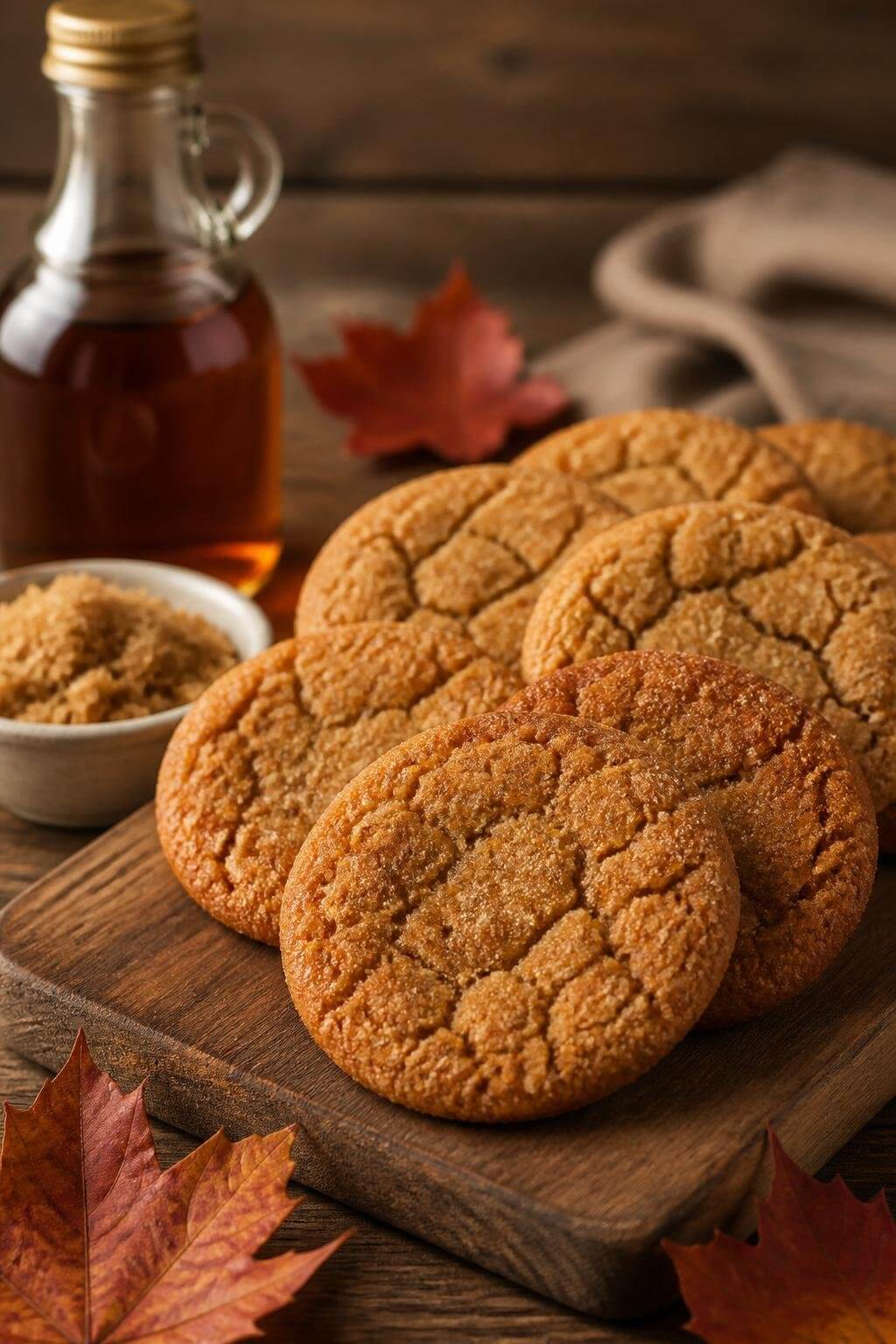 Chewy Maple Brown Sugar Cookies