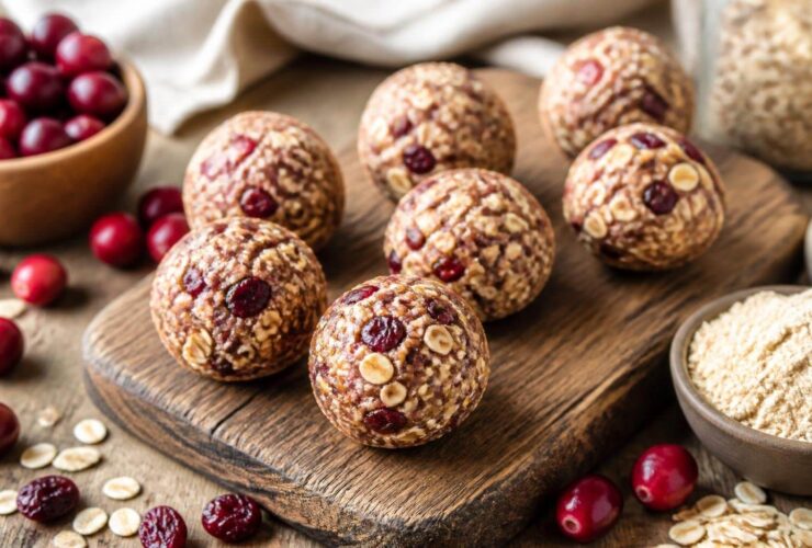 High Protein Cranberry Energy Balls Recipe